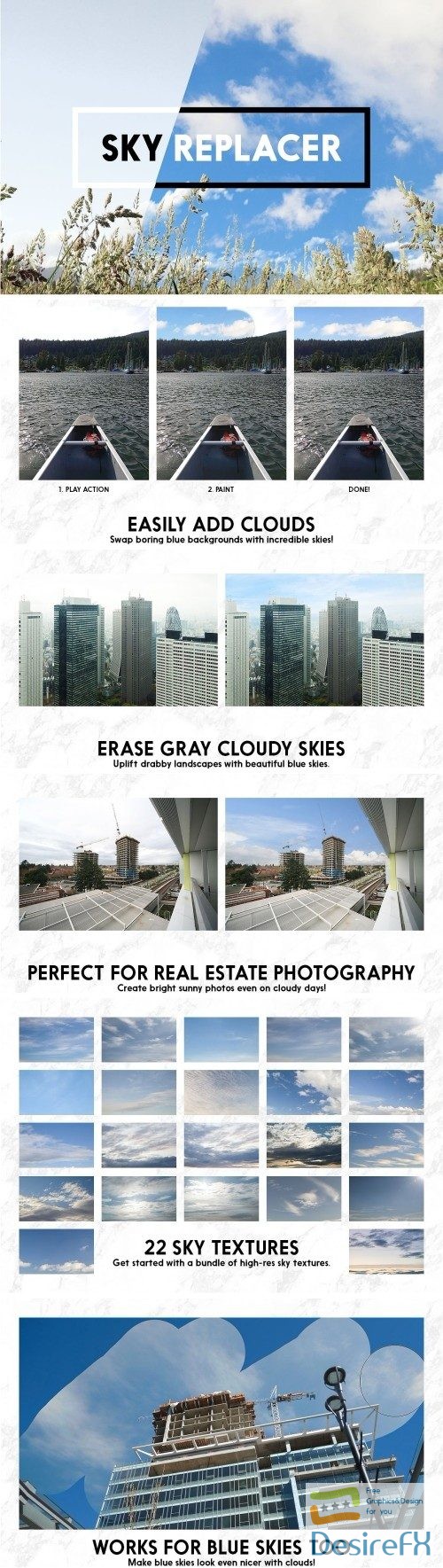 CM - Sky Replacer Photoshop Actions - 1961122
