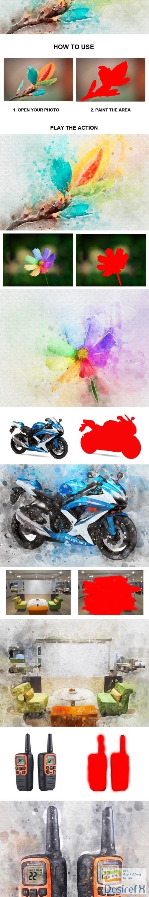 GraphicRiver - Water Color Photoshop Action 21211185