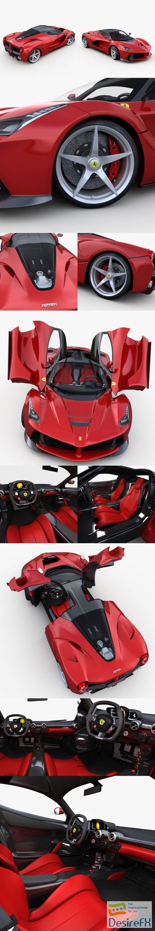 Ferrari LaFerrari 2014 3D Model
