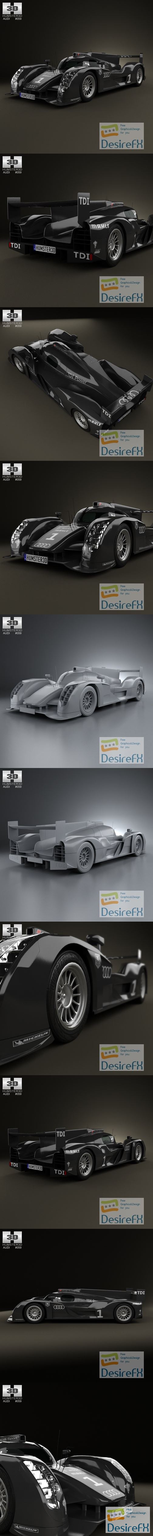 Audi R18 TDI 2011 3D model