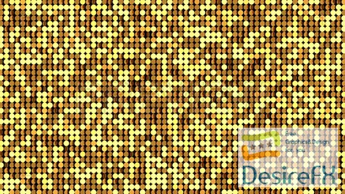 MA - Gold LED Stage Background 64215