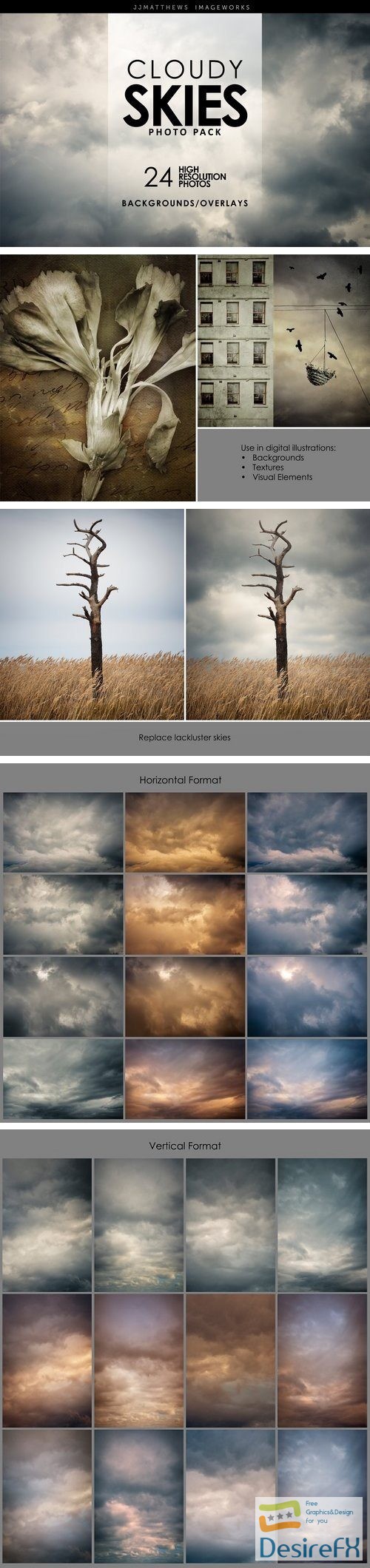 Cloudy Skies-Backgrounds & Overlays - 2083980