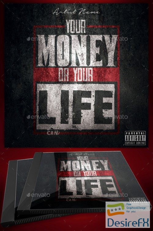Graphicriver - Money or Your Life Mixtape Cover Flyer Template 21033913
