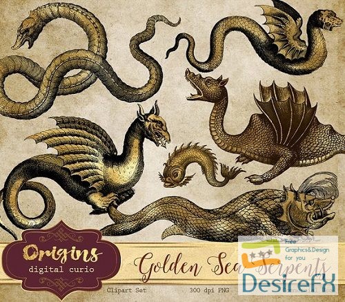 Golden Sea Serpents - 849772