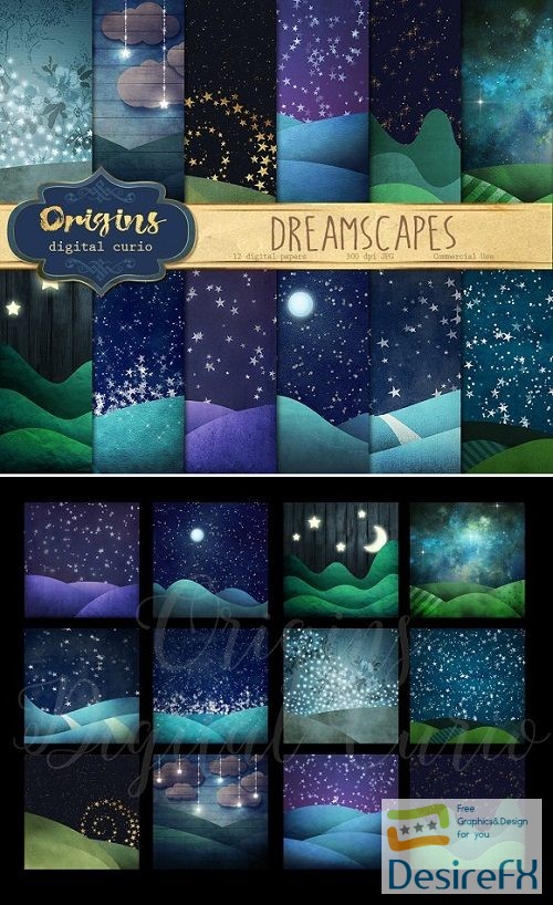Dreamscapes Digital Paper - 891180