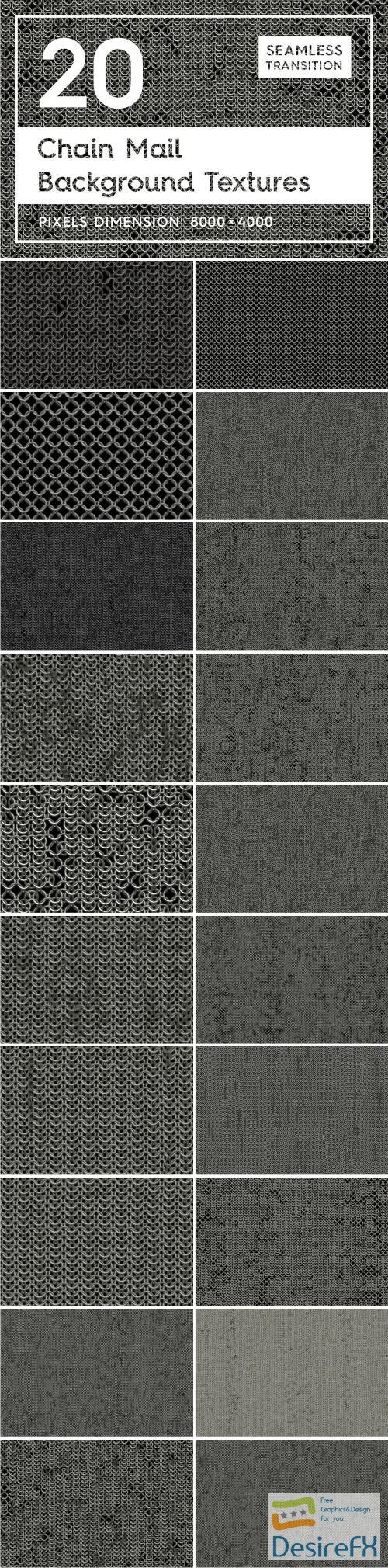 20 Chain Mail Background Textures - 2164566