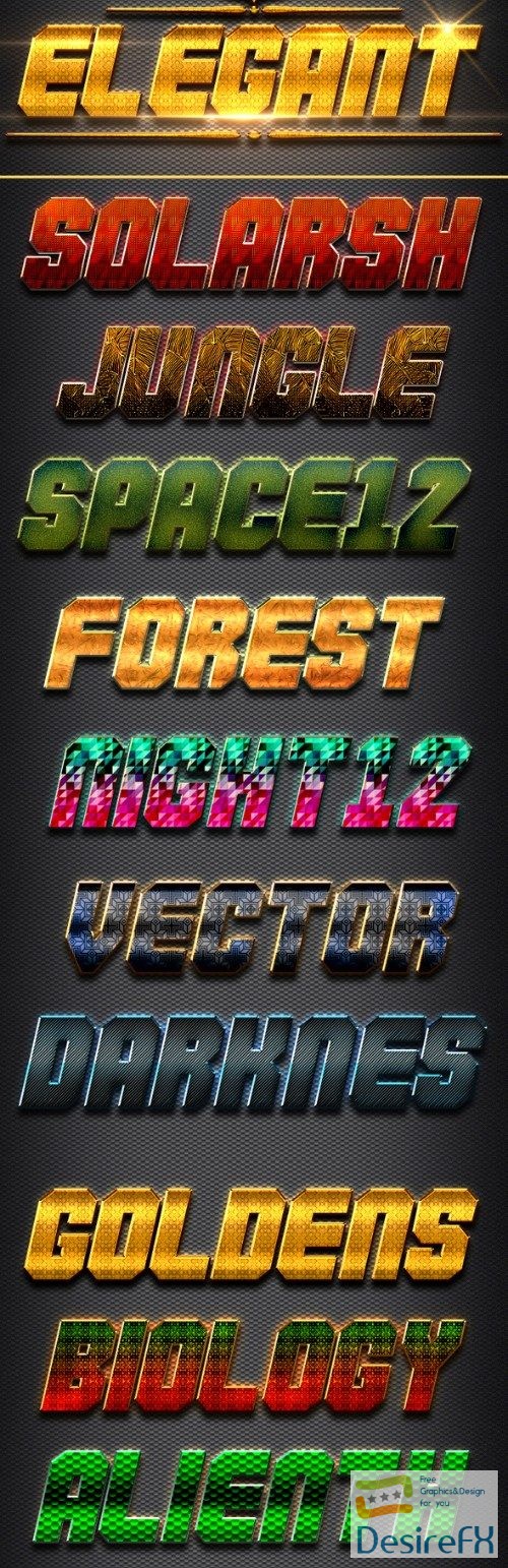 Graphicriver - 10 3D Text Styles W16 21348250