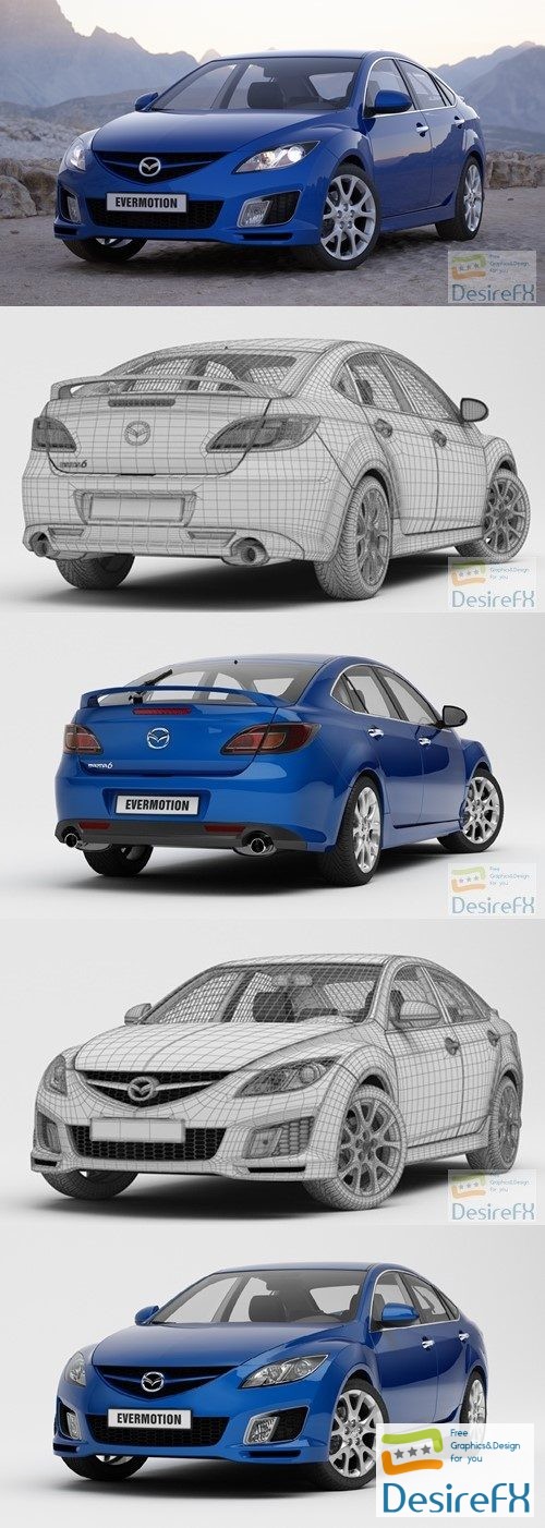 Evermotion Mazda 6 3D Model