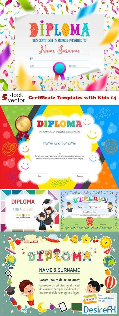 Certificate Templates with Kids 14