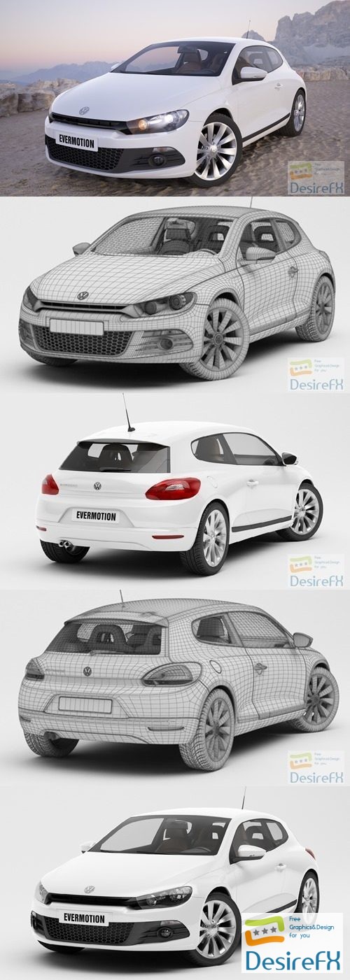 Evermotion Volkswagen Scirocco 3D Model