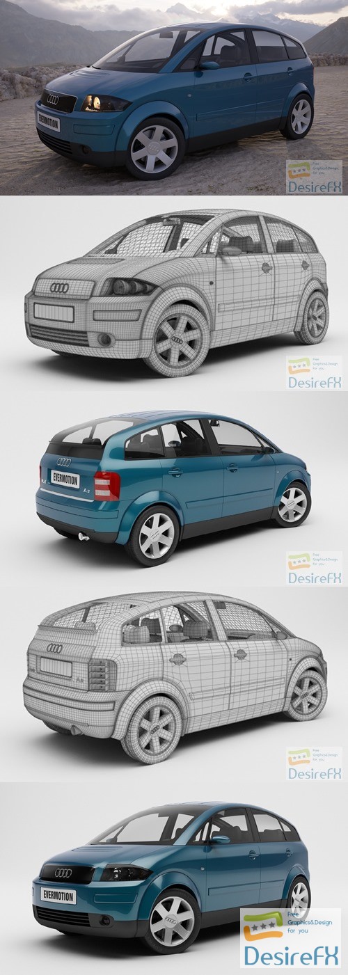 Evermotion Audi A2 3D Model