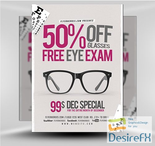 PSD Eye Exam Flyer