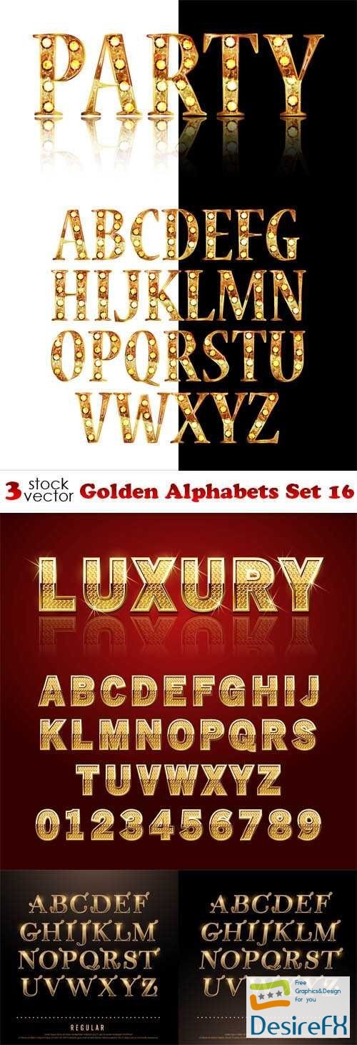 Golden Alphabets Set 16