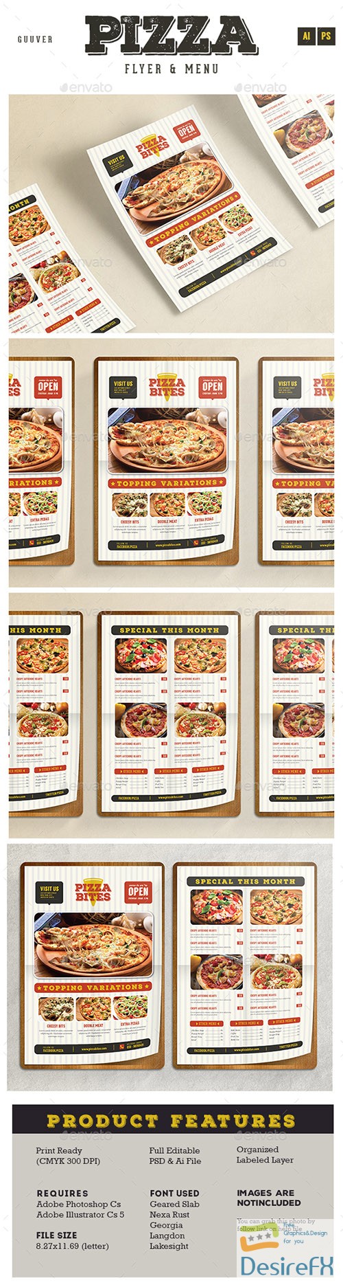 Pizza/Restaurant Menu/Flyer 14455225