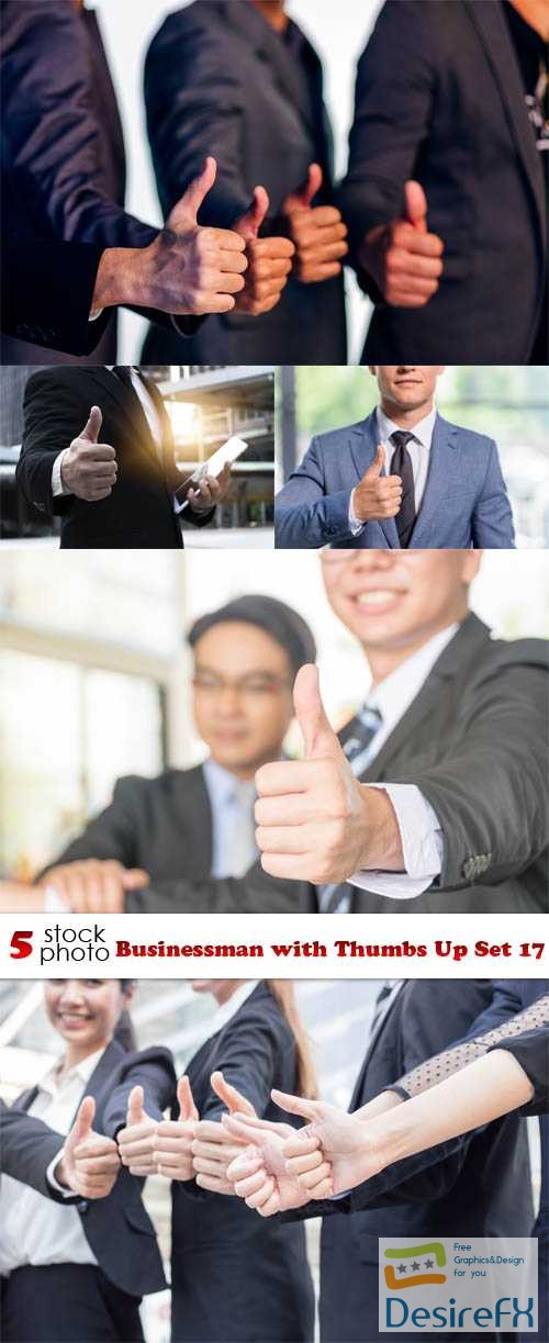Businessman with Thumbs Up Set 17