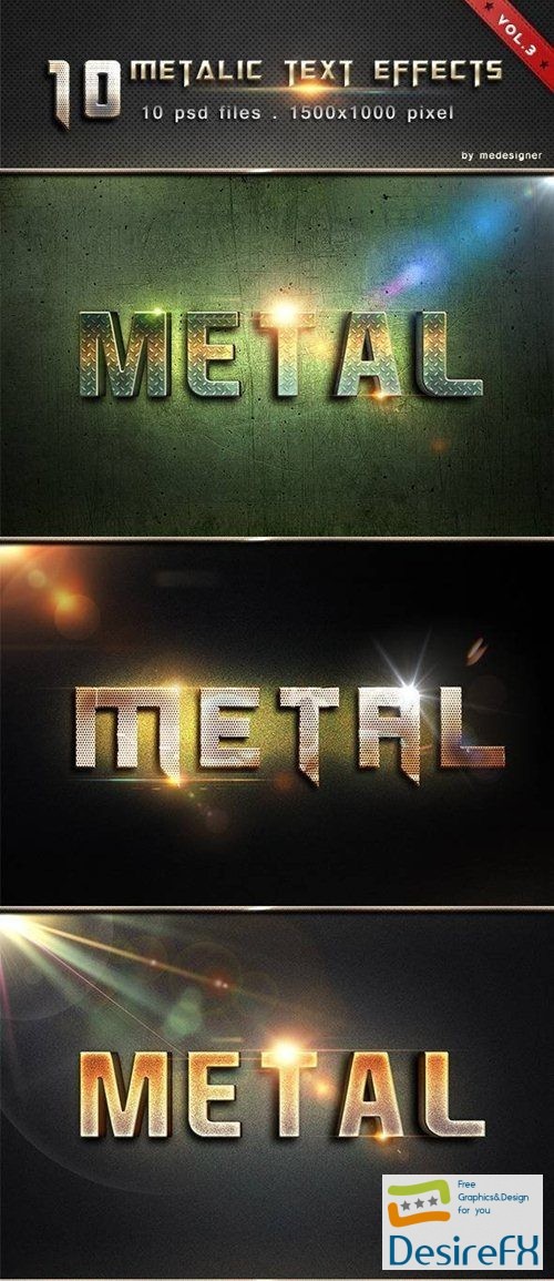 Metalic Text Effects V3