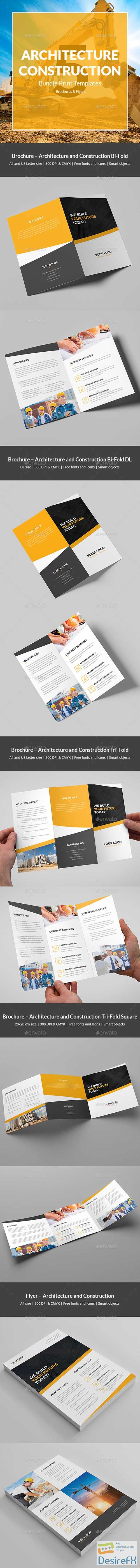 Architecture and Construction – Bundle Print Templates 5 in 1 21330460