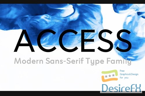 ACCESS - Modern Sans Serif Typeface + Web Fonts