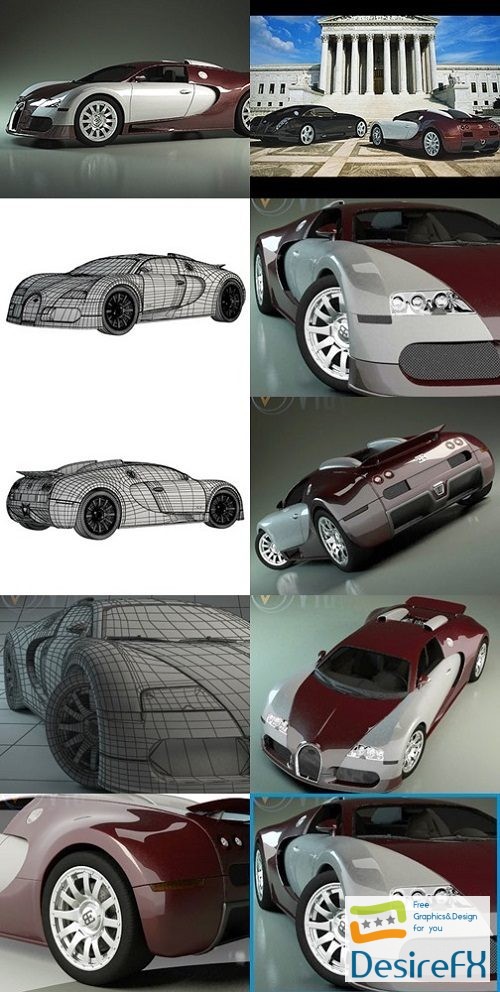 TurboSquid Bugatti Veyron 3D Model