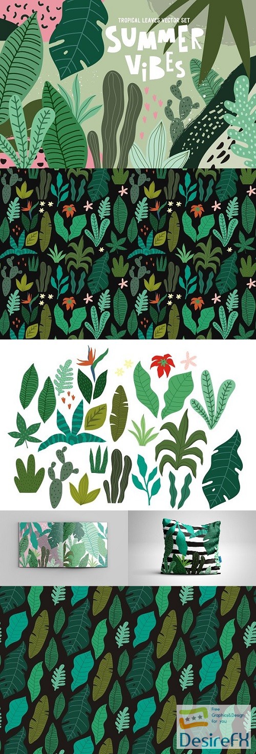 Tropical Leaves pattern prints 2331539