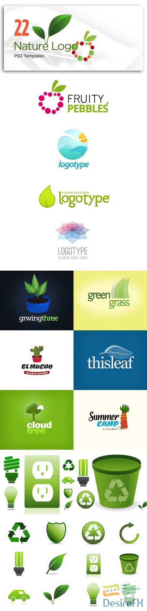 22 Logo Templates Inspired by Nature [PSD/Ai/EPS]