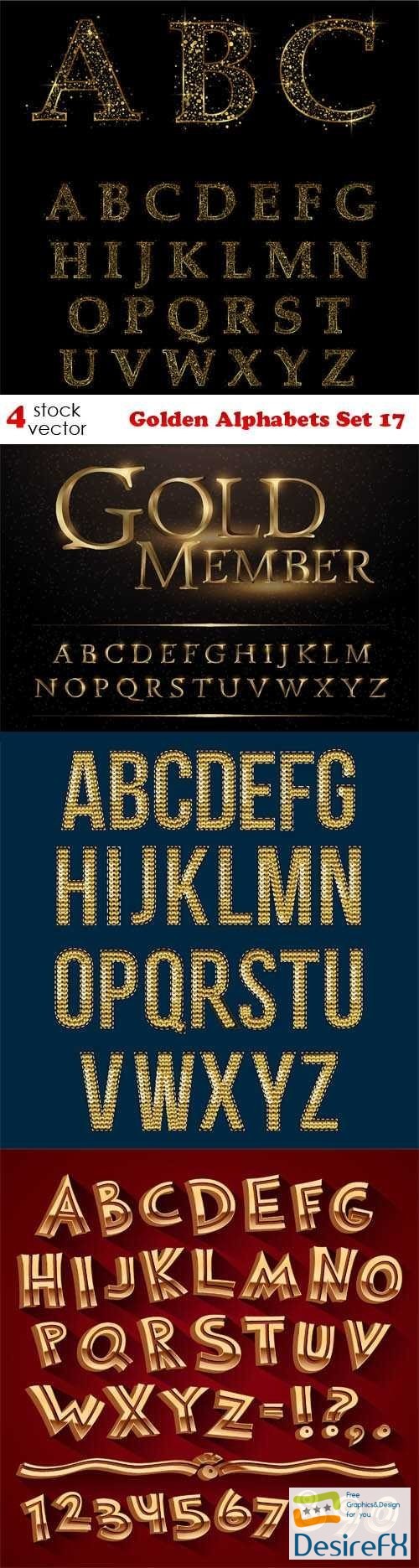 Golden Alphabets Set 17