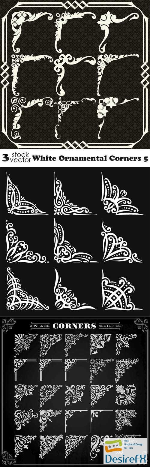 White Ornamental Corners 5