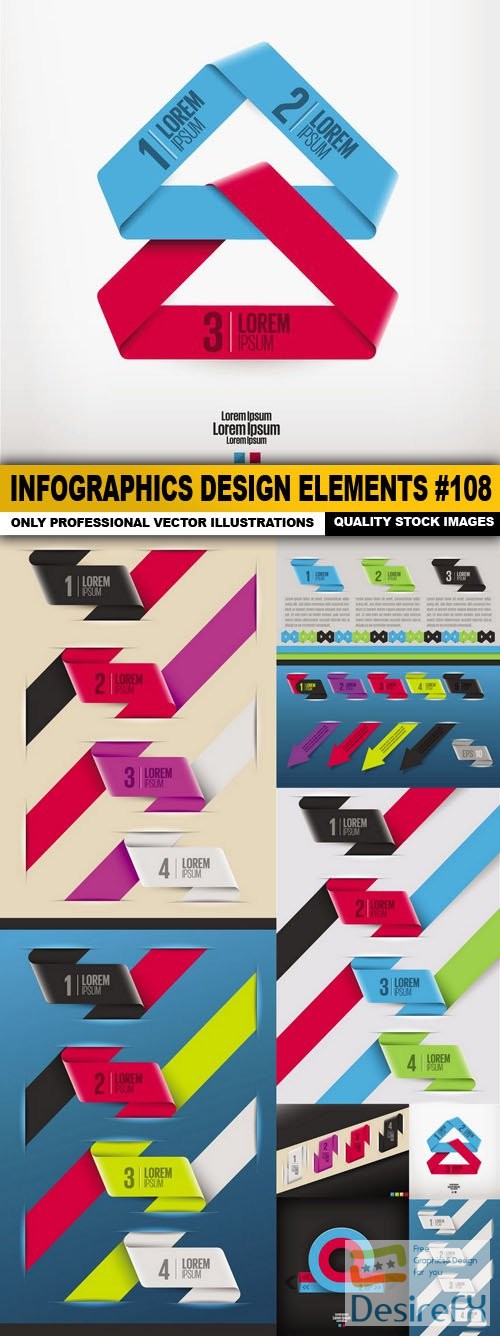 Infographics Design Elements #108 - 10 Vector