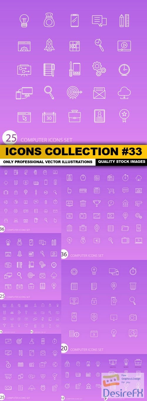 Icons Collection #33 - 9 Vector
