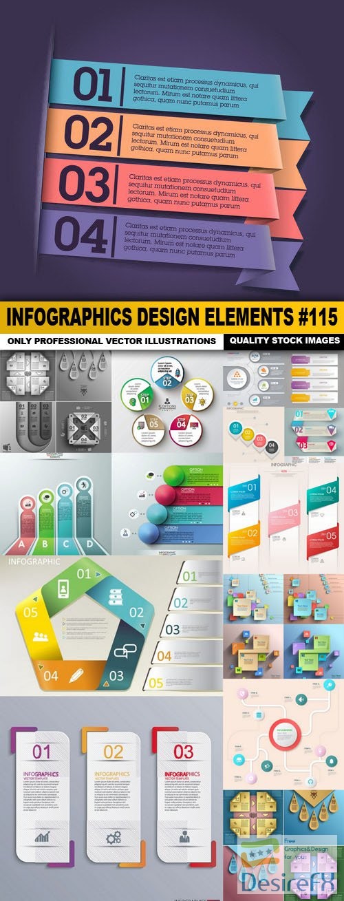 Infographics Design Elements #115 - 15 Vector