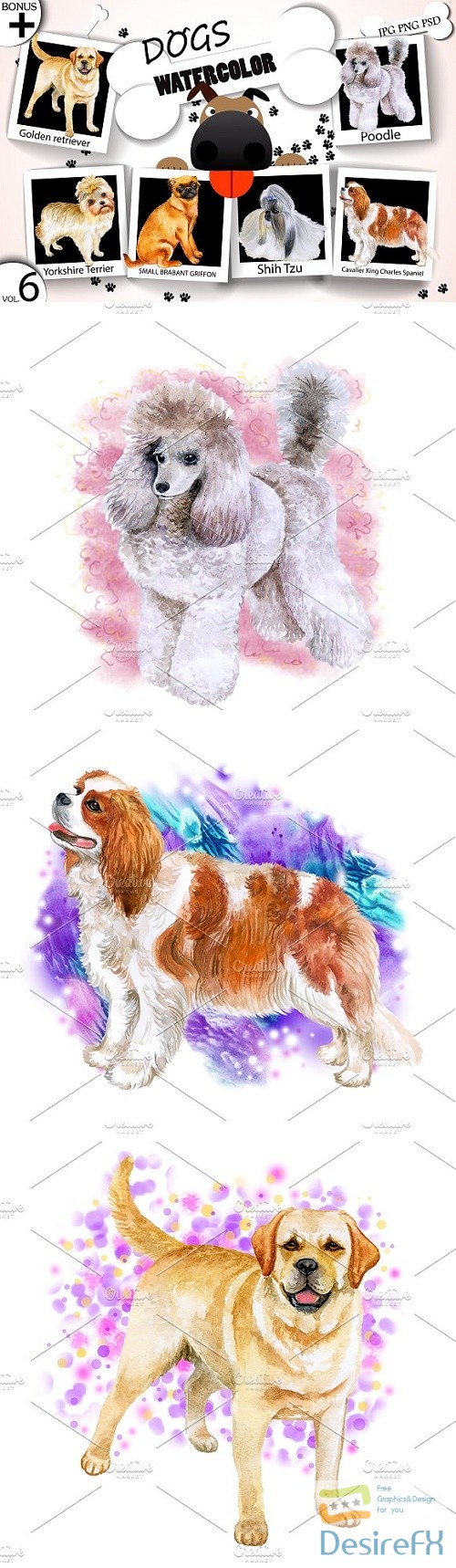 Watercolor Dogs - Collection 6 of 12 - 1717415