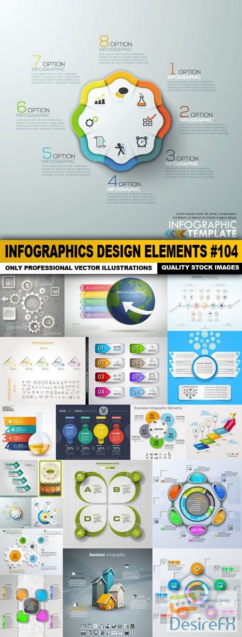 Infographics Design Elements #104 - 20 Vector