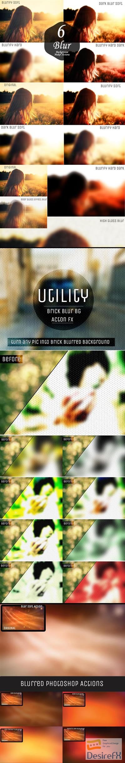 20 Blur Background Maker Actions for Photoshop (RAWJPEG)