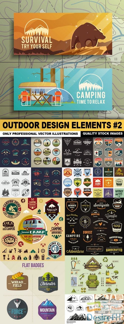Outdoor Design Elements #2 - 15 Vector