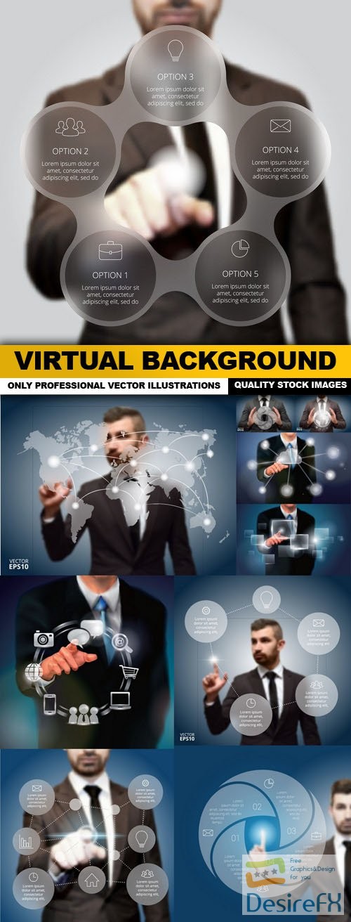 Virtual Background - 10 Vector
