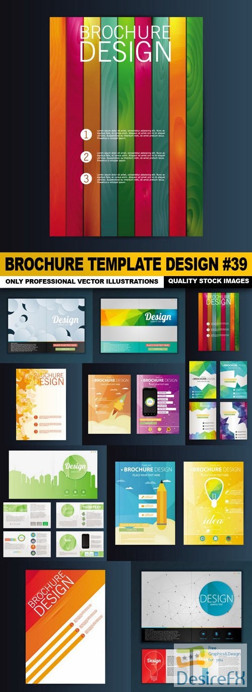 Brochure Template Design #39 - 10 Vector