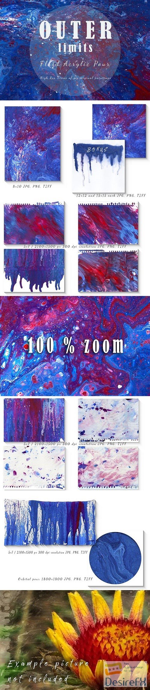 Outer Limits - Acrylic Pour Texture - 2371604