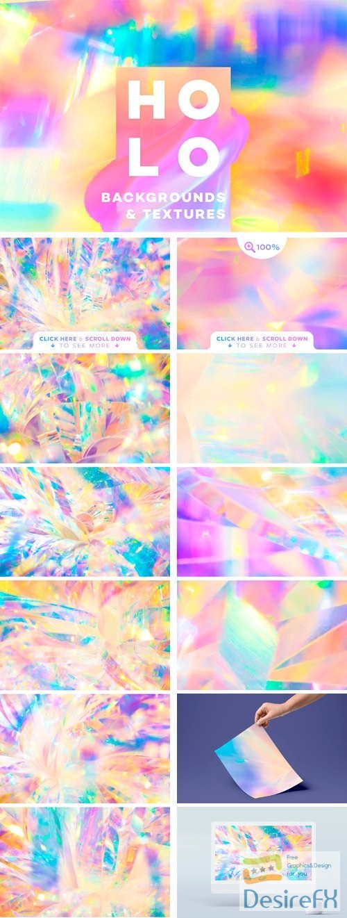 Holographic Backgrounds &amp; Textures 2422998
