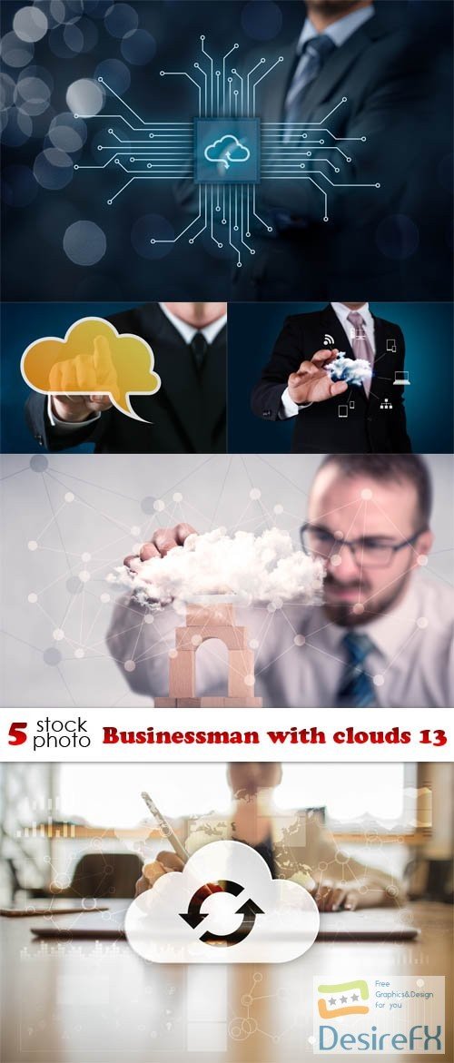 Photos - Businessman with clouds 13
