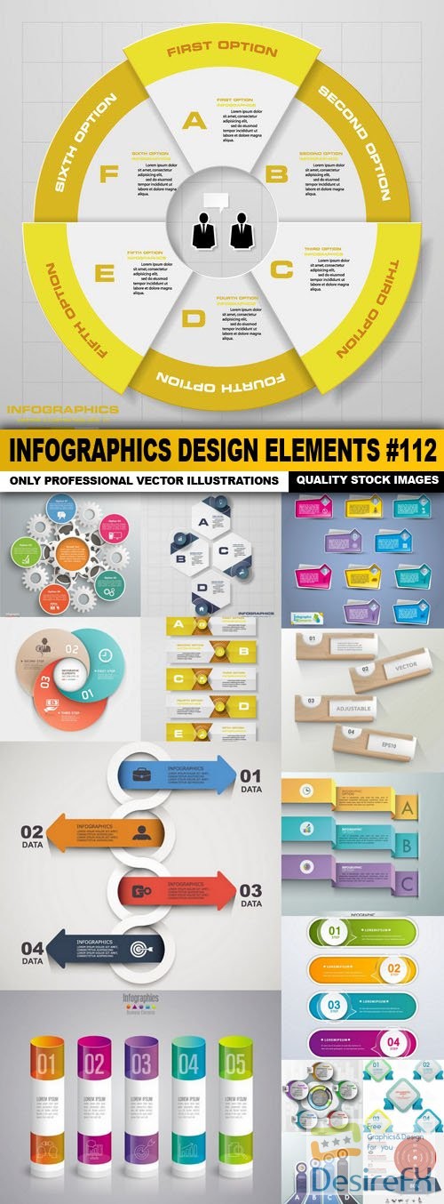 Infographics Design Elements #112 - 15 Vector