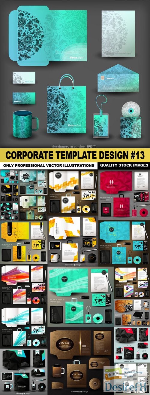 Corporate Template Design #13 - 20 Vector