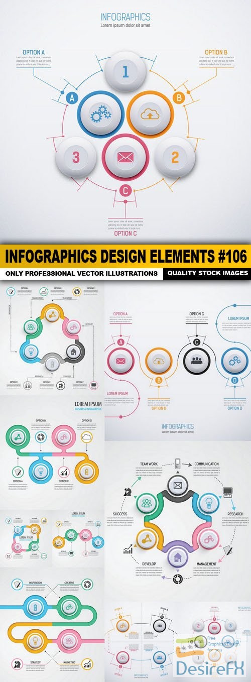 Infographics Design Elements #106 - 10 Vector