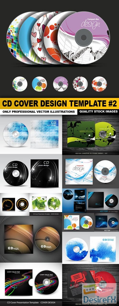 CD Cover Design Template #2 - 15 Vector