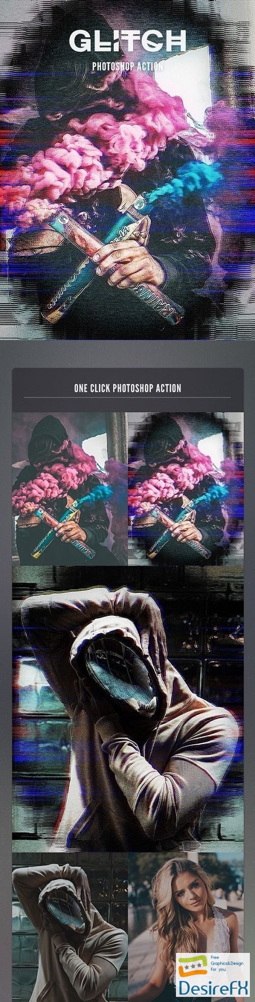 Glitch 2 Photoshop Action 21595806