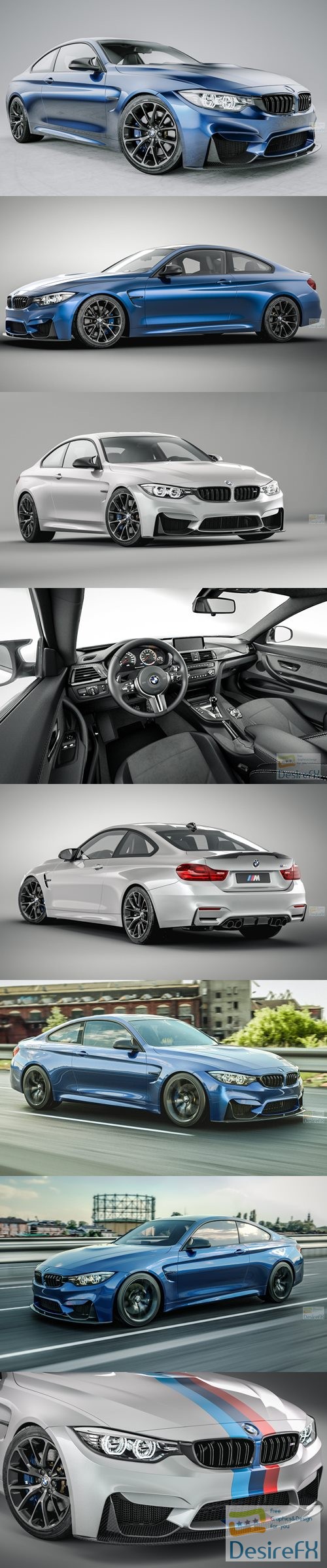 BMW M4 2014 3D Model