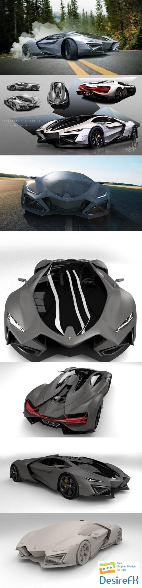 Lamborghini Celestial 3D Model
