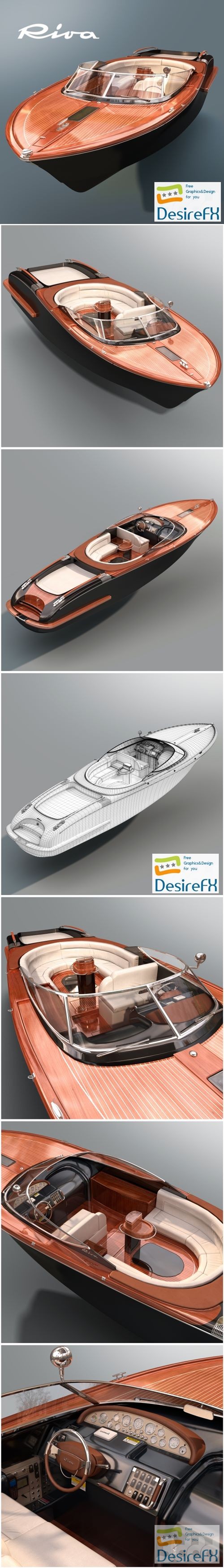 Riva Aquariva Super Boat 3D Model