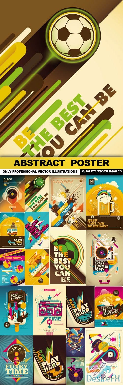 Abstract Poster - 20 Vector