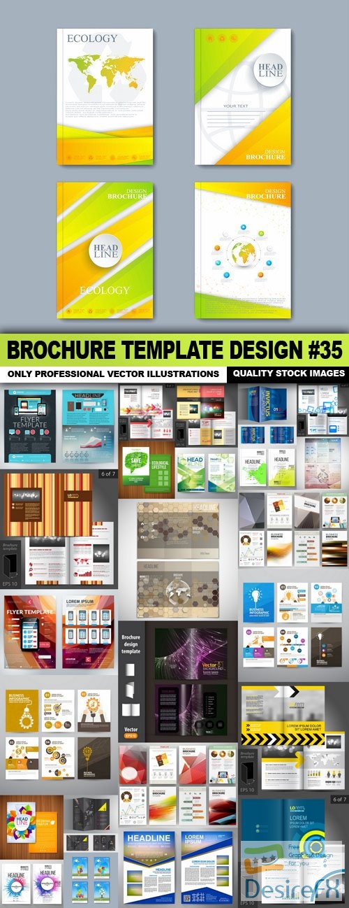 Brochure Template Design #35 - 25 Vector