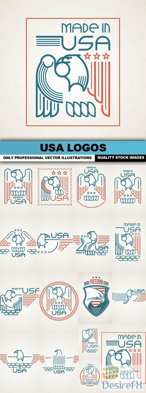 USA Logos - 17 Vector